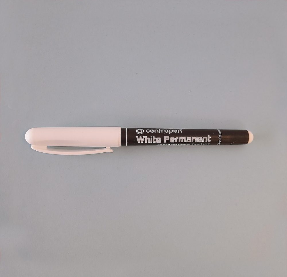 White - Single Permanent Marker Pen – DAPFLKW - Seawhite of Brighton Ltd