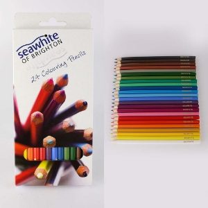 DACPEN24SW Box of 24 Seawhite Coloured Pencils