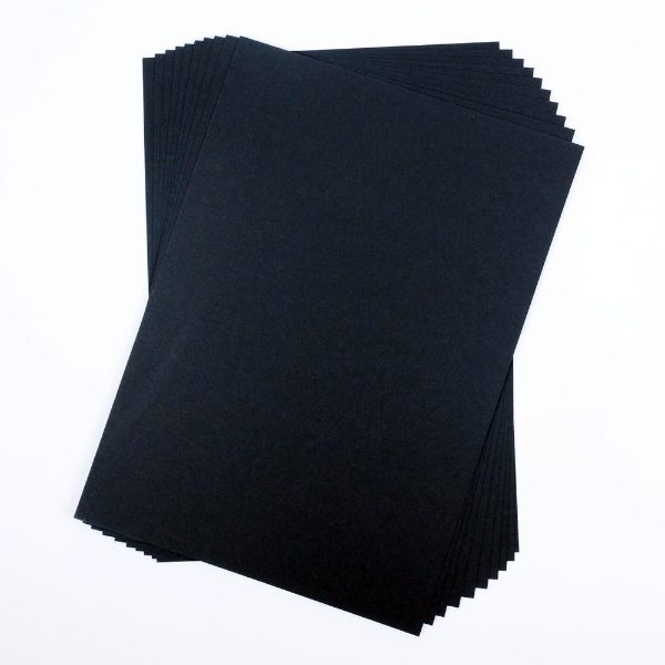 A2 300gsm Black Card, 50 Sheet Pack CDB6SA2