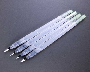 Watercolour Brush Pen Cat Pic