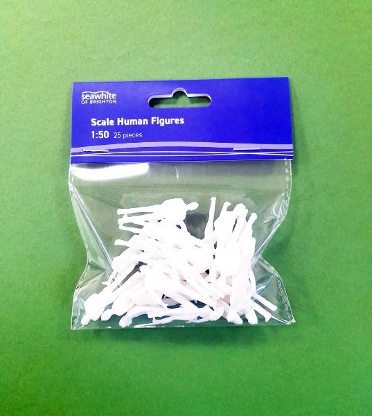 1:50 scale White figures retail pack of 25 