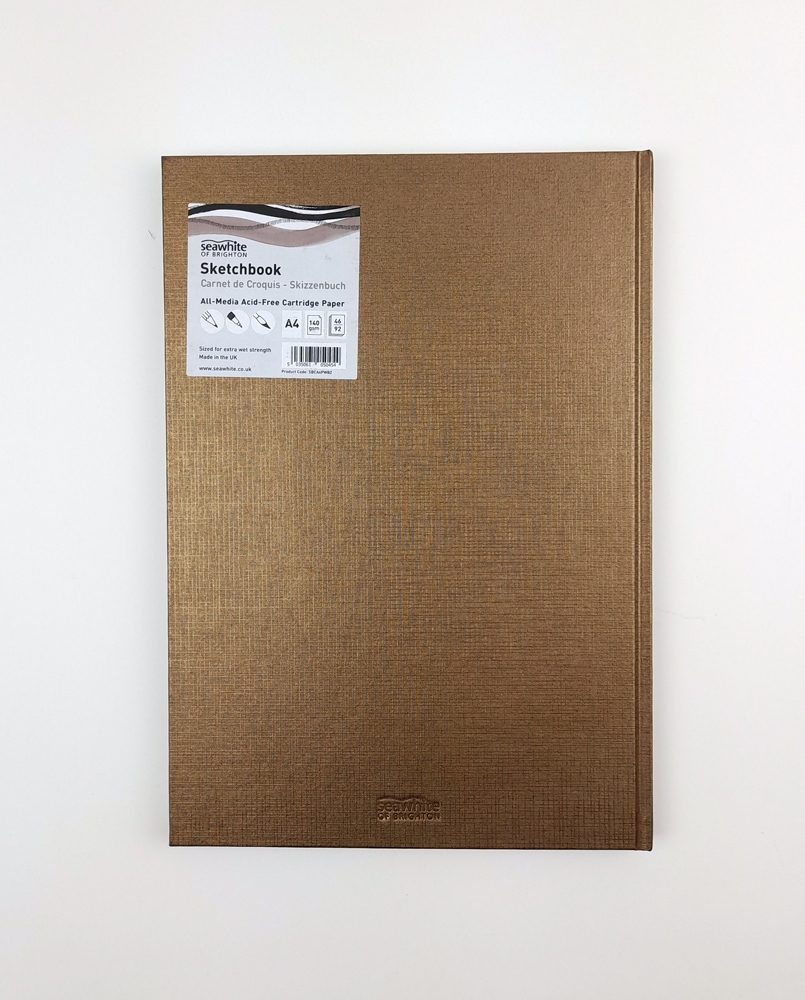 Personalised Sketchbook, A3,A4,A5, Portrait/landscape, Acid Free Cartridge  Paper, 170GSM, Bronze Bind -  UK
