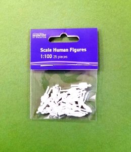 1:100 scale White figures retail pack of 25