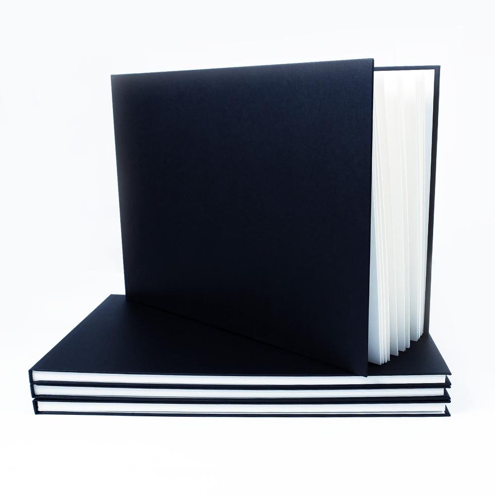 Seawhite Hardback Black Cloth Sketch Books