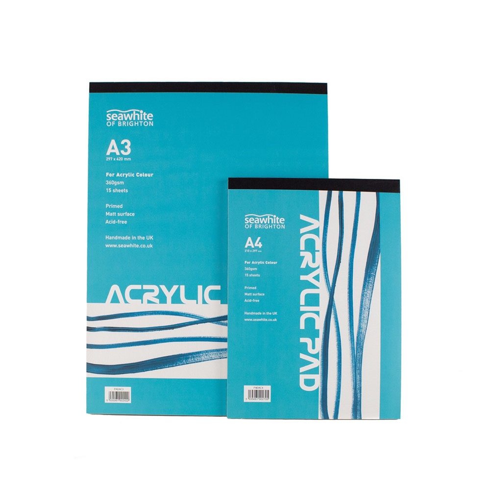 A2+ Acrylic 360gsm Painting Paper, 10 sheet pack - Seawhite of Brighton Ltd