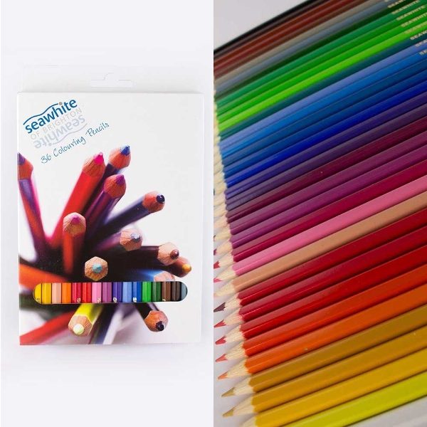 DACPEN36SW Box of 36 Seawhite Coloured Pencils