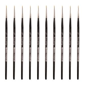 Golden Synthetic Brush - Round Size 000 - Value Pack of 10 brushes BSYS000P
