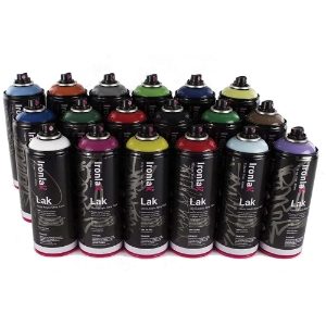 Ironlak 400ml Spraypaint Value pack of 18